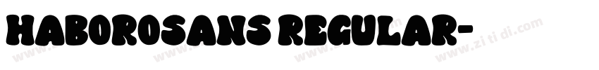 haborosans regular字体转换